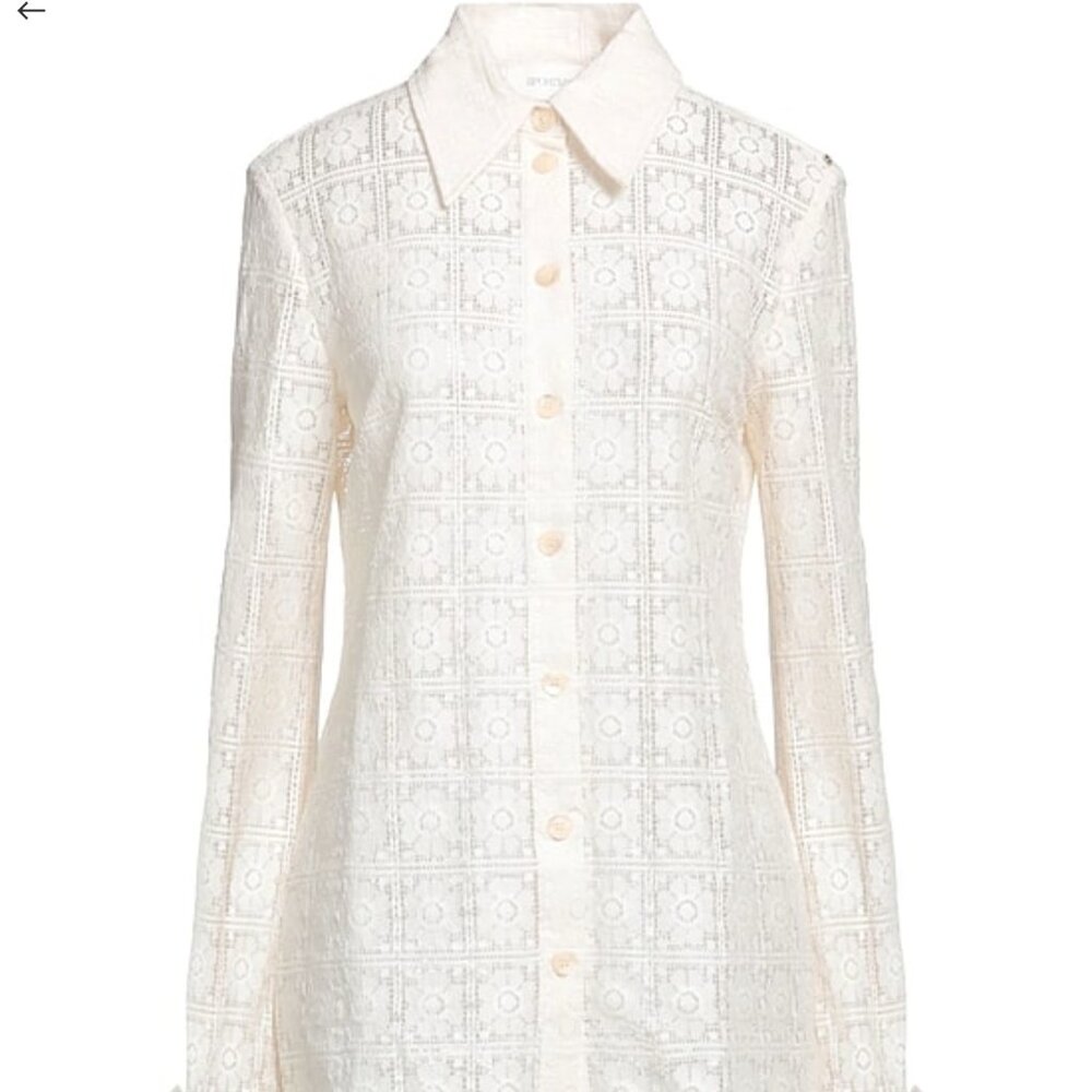 Sportmax Long Sleeve Button Down Shirt Size L